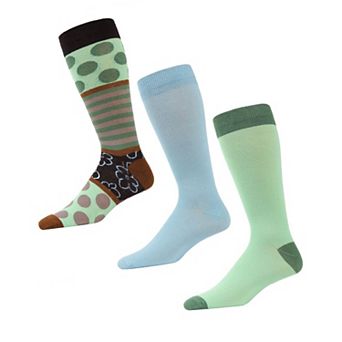 Flowertrast Cotton Blend Crew Sock 3 Pack