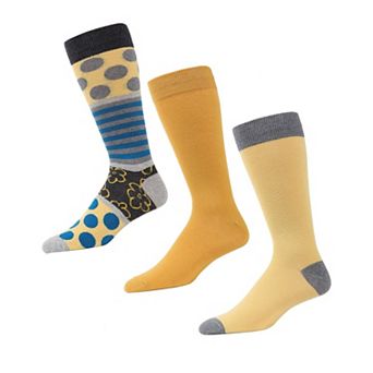 Flowertrast Cotton Blend Crew Sock 3 Pack