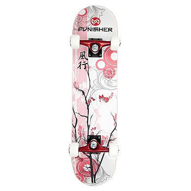 Punisher Cherry Blossom Skateboard Combo