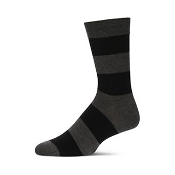 Men's Striped Luxuriously Soft Cashmere Blend Crew Sock