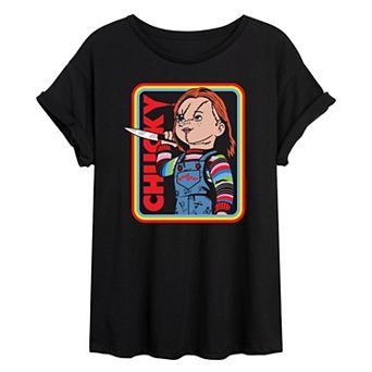 Juniors' Chucky Retro Oversized Tee