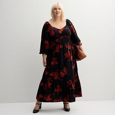 Plus Size Nine West Sweetheart Maxi Dress