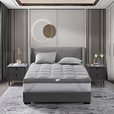 Hotel Laundry 4-in. Charcoal Infused Natural Down Top Mattress Topper