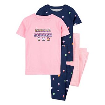 Girls 4-14 Carter's Cotton Pajamas 4 pc Set