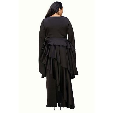 Plus Size Zeta Ruffled Drama Dress