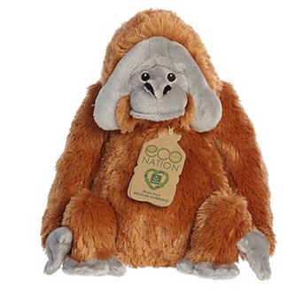 Aurora Medium Orange Eco Nation Eco Hugs 12" Orangutan Eco-friendly Stuffed Animal