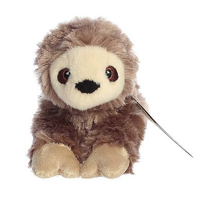 Aurora Small Brown Eco Nation Eco Softies 8" Sloth Eco-friendly Stuffed Animal