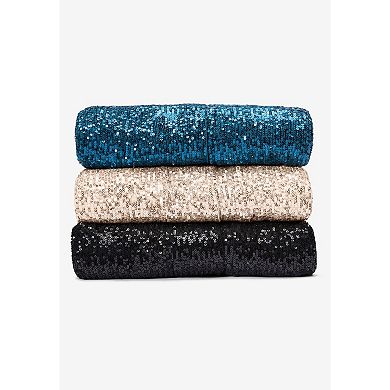 Roaman's Women's Plus Size Sequin Duster