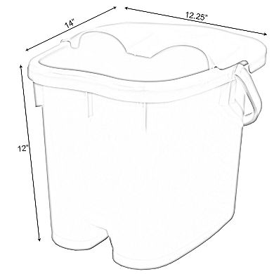 Foot Massage Spa Bath Bucket With Cover