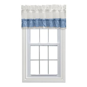 Madelyn Ruffled Victorian 1.5" Rod Pocket Valances For Windows