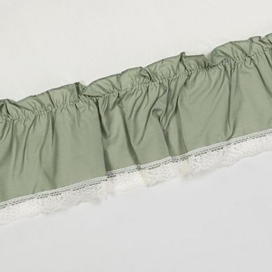 Madelyn Ruffled Victorian 1.5" Rod Pocket Valances For Windows