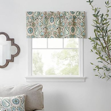 Paisley Prism Tailored 3" Rod Pocket Valances For Windows