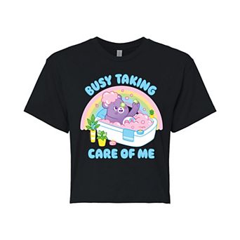 Juniors' Care Bears Cropped Tee