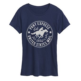 Women's USPS Pony Express Badge Graphic Tee