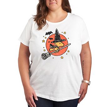 Plus Size Peanuts Woodstock Witch Graphic Tee