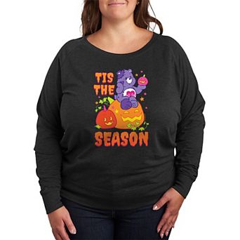 Plus Size Care Bears Halloween Tis The Season French Terry Long Sleeve Tee