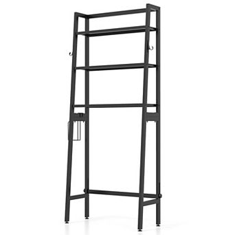 Bathroom Over Toilet Shelf Organizer Metal Frame 3 tier Storage Rack Adjustable Feet