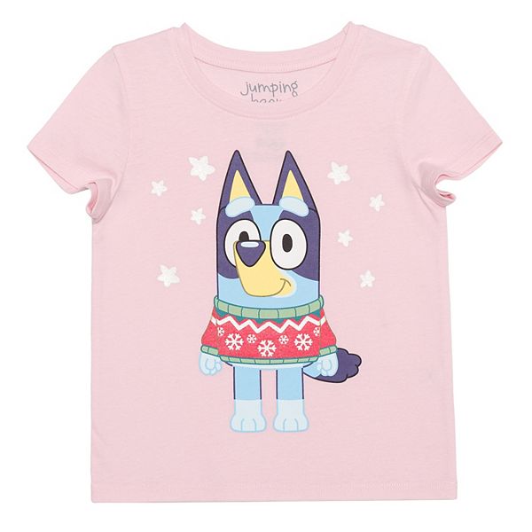 Girls 4-8 Jumping Beans® Bluey Warm And Cozy Graphic Tee - Strawberry Pretzel (6)