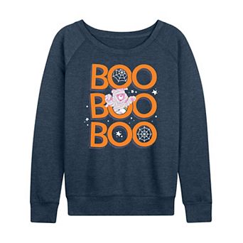 Women's Care Bears Boo Mummy Halloween French Terry Long Sleeve Tee