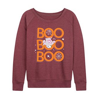 Women's Care Bears Boo Mummy Halloween French Terry Long Sleeve Tee