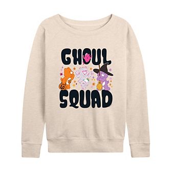 Women's Care Bears Halloween Ghoul Squad French Terry Long Sleeve Tee