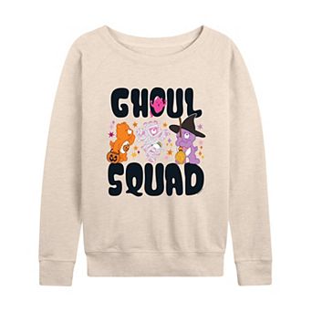 Women's Care Bears Halloween Ghoul Squad French Terry Long Sleeve Tee