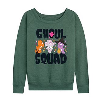 Women's Care Bears Halloween Ghoul Squad French Terry Long Sleeve Tee