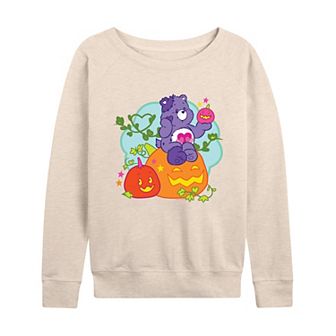 Women's Care Bears Halloween Pumpkin French Terry Long Sleeve Tee