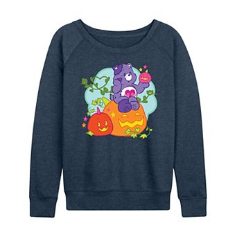 Women's Care Bears Halloween Pumpkin French Terry Long Sleeve Tee