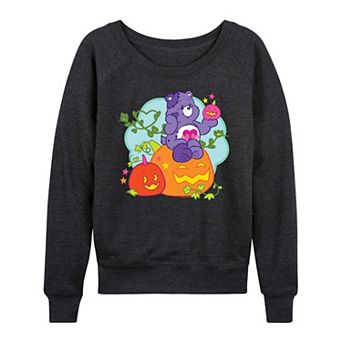 Women's Care Bears Halloween Pumpkin French Terry Long Sleeve Tee