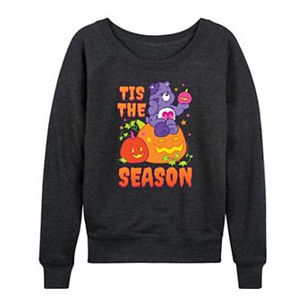 Women's Care Bears Halloween Tis The Season French Terry Long Sleeve Tee