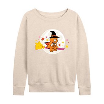 Women's Care Bears Halloween Witch French Terry Long Sleeve Tee