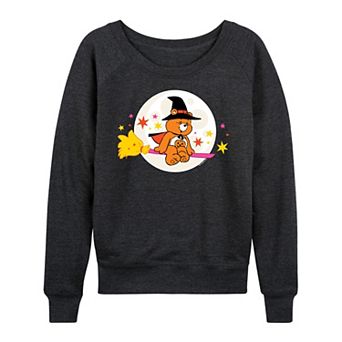 Women's Care Bears Halloween Witch French Terry Long Sleeve Tee