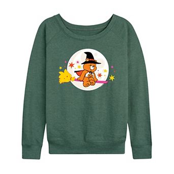 Women's Care Bears Halloween Witch French Terry Long Sleeve Tee