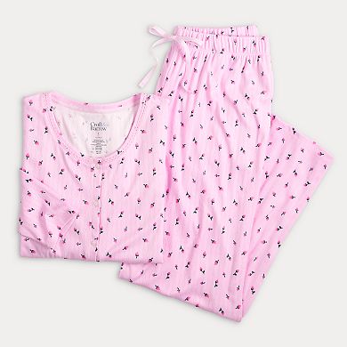 Women's Croft & Barrow Pointelle Sleep Set