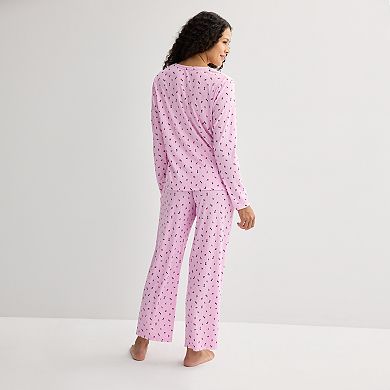 Women's Croft & Barrow Pointelle Sleep Set