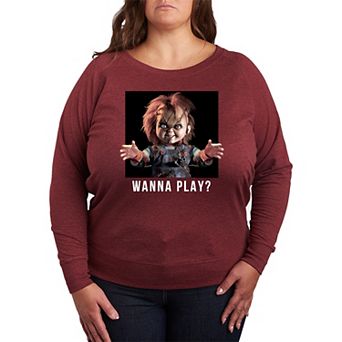 Plus Size Chucky Play French Terry Long Sleeve Tee