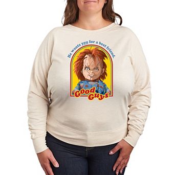 Plus Size Chucky Retro Good Guys French Terry Long Sleeve Tee