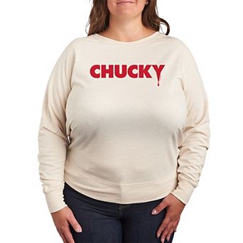 Plus Size Chucky Chucky Logo French Terry Long Sleeve Tee