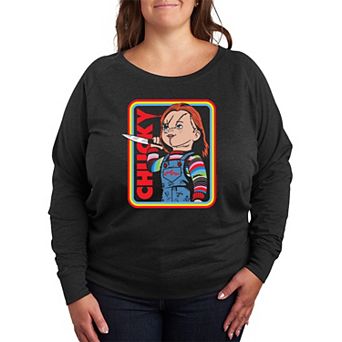 Plus Size Chucky Retro French Terry Long Sleeve Tee