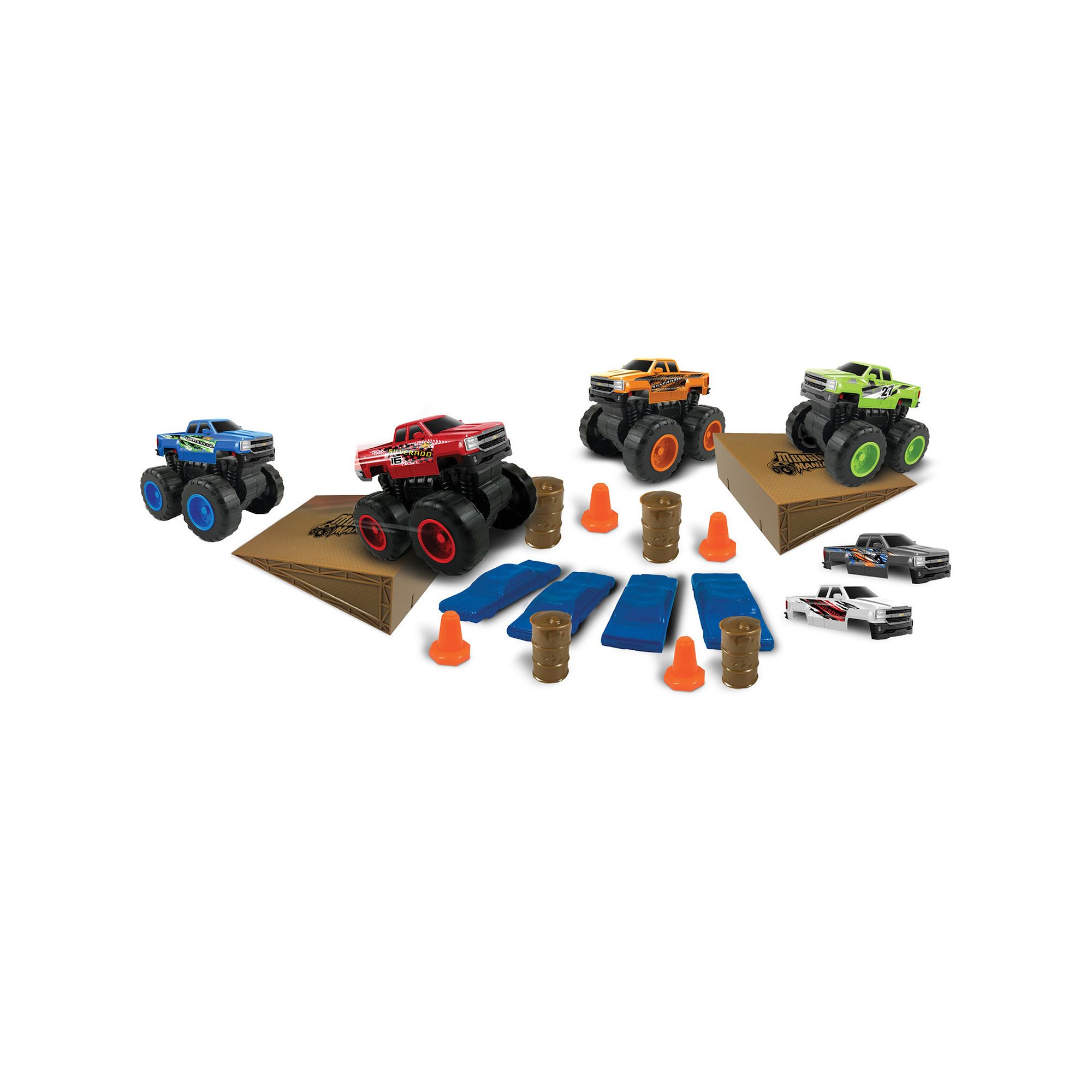 Jamn Products Monster Maniacs Chevy Switch Ems 24-Piece Vehicle Set, Mult