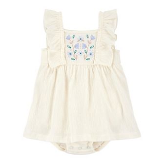 Baby Girl Carter's Floral Flutter Bodysuit Dress