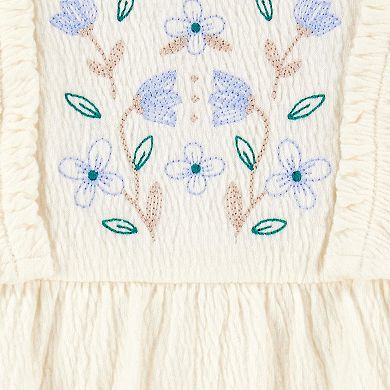 Baby Girl Carter's Floral Flutter Bodysuit Dress