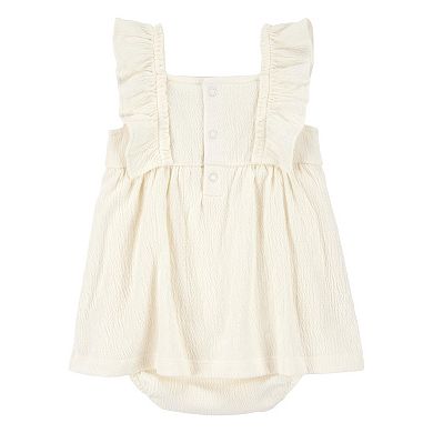 Baby Girl Carter's Floral Flutter Bodysuit Dress