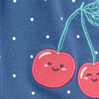 Baby Girls Carter's Polka Dot Cherry Bodysuit Dress
