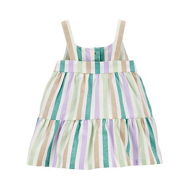 Baby Girl Carter's Tiered Striped Dress