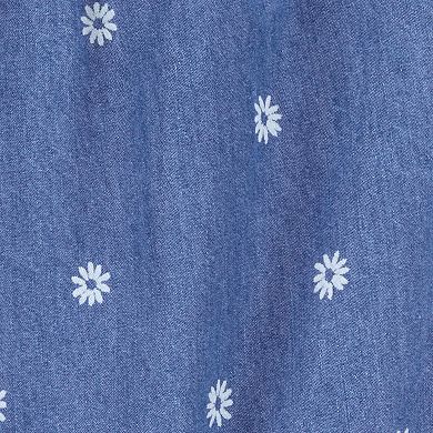 Baby Girls Carter's Daisy Floral Chambray Jumpsuit
