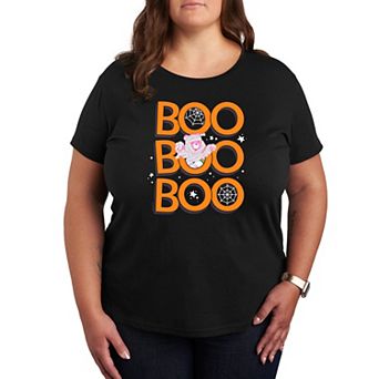 Plus Size Care Bears Boo Mummy Halloween Graphic Tee