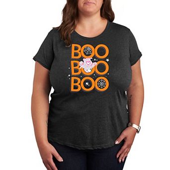 Plus Size Care Bears Boo Mummy Halloween Graphic Tee