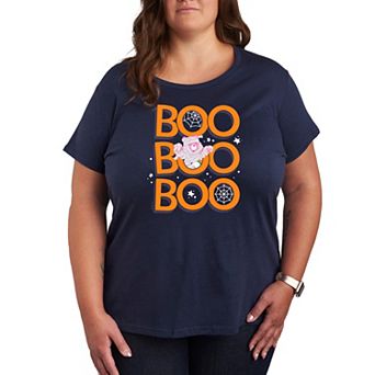 Plus Size Care Bears Boo Mummy Halloween Graphic Tee